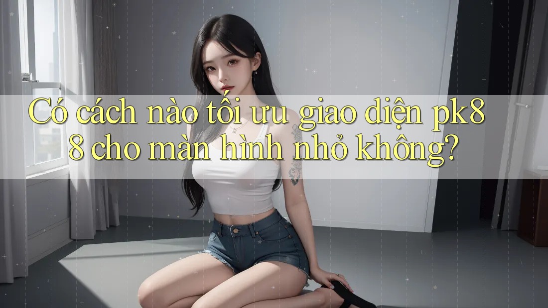 Có cách nào tối ưu giao diện pk88 cho màn hình nhỏ không?