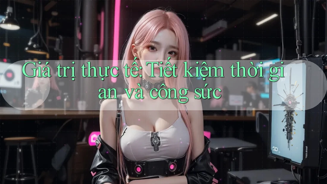 Giá trị thực tế: tiết kiệm thời gian và công sức Giá trị thực tế: tiết kiệm thời gian và công sức
