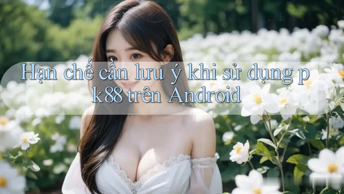 Hạn chế cần lưu ý khi sử dụng pk88 trên Android Hạn chế cần lưu ý khi sử dụng pk88 trên Android