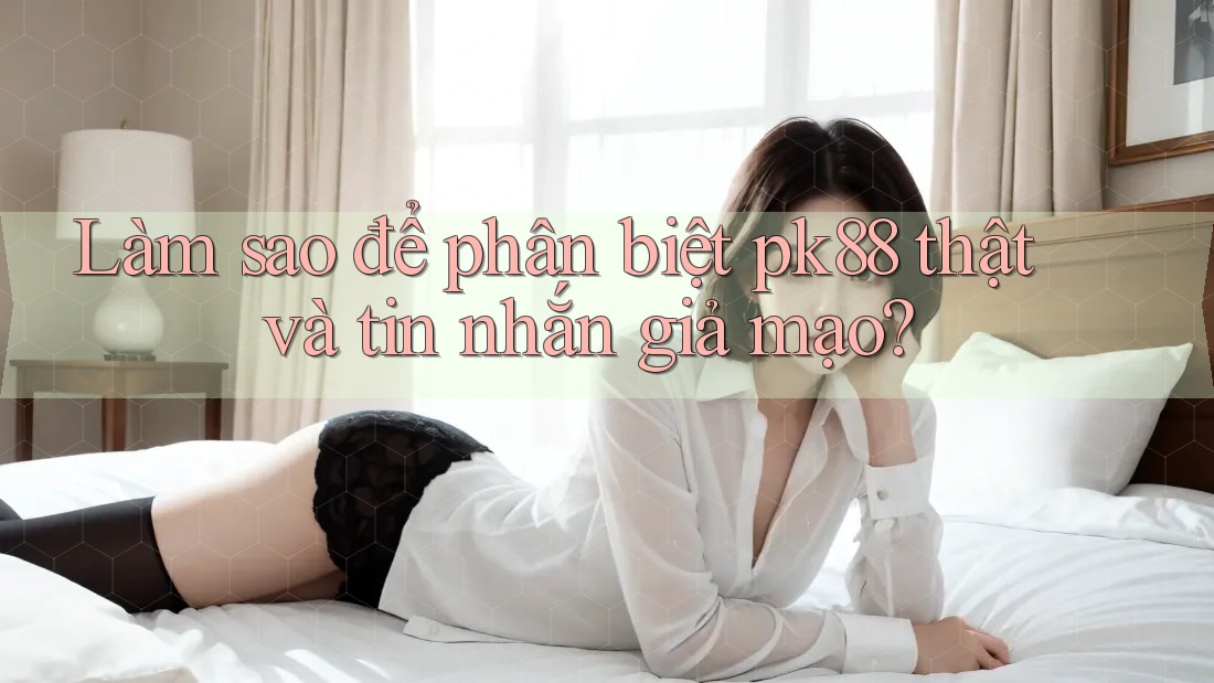 Làm sao để phân biệt pk88 thật và tin nhắn giả mạo?