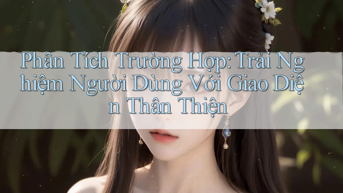 Phân Tích Trường Hợp: Trải Nghiệm Người Dùng Với Giao Diện Thân Thiện Phân Tích Trường Hợp: Trải Nghiệm Người Dùng Với Giao Diện Thân Thiện