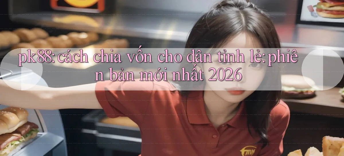 pk88 cách chia vốn cho dân tỉnh lẻ phiên bản mới nhất 2026