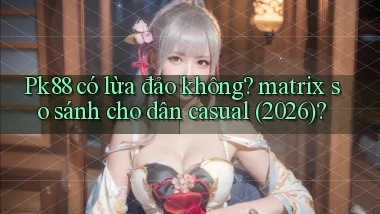 Pk88 có lừa đảo không matrix so sánh cho dân casual (2026)