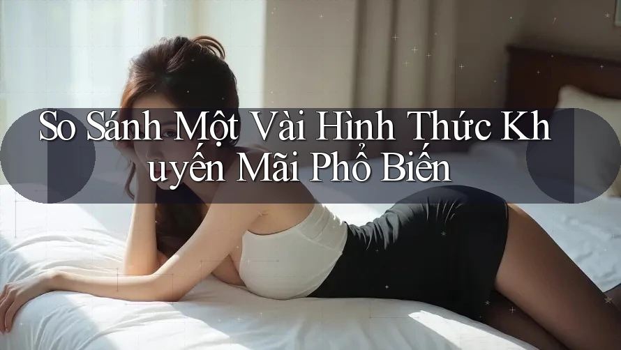 So Sánh Một Vài Hình Thức Khuyến Mãi Phổ Biến So Sánh Một Vài Hình Thức Khuyến Mãi Phổ Biến