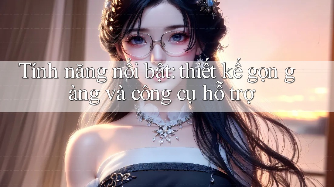 Tính năng nổi bật: thiết kế gọn gàng và công cụ hỗ trợ Tính năng nổi bật: thiết kế gọn gàng và công cụ hỗ trợ