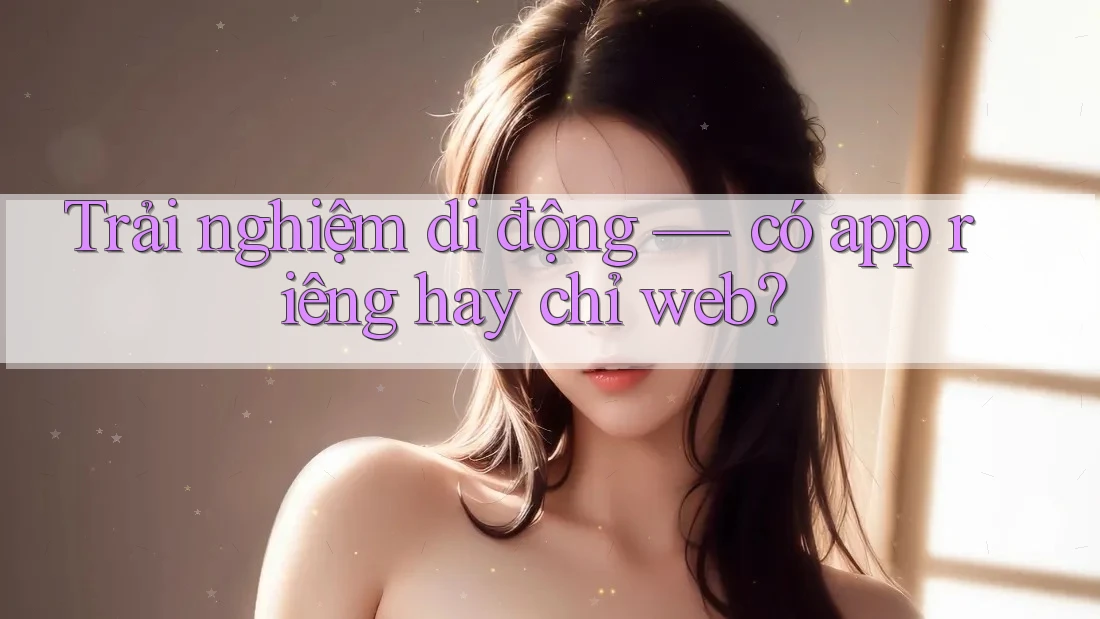 Trải nghiệm di động — có app riêng hay chỉ web? Trải nghiệm di động — có app riêng hay chỉ web?